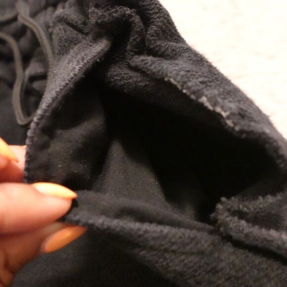 Guizio Small Inside out‎ Joggers Distressed Track Sweatpant Black - Picture 6 of 11